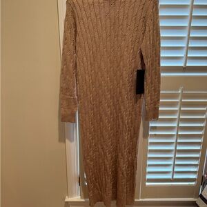 Tuckernuck Textured Tan Sweater Dress